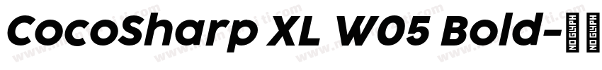 CocoSharp XL W05 Bold字体转换